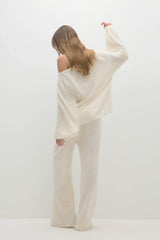 PENELOPE BRUSHED CASHMERE BOATNECK SWEATER