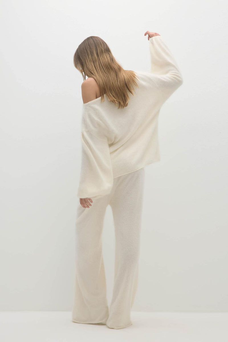 PENELOPE BRUSHED CASHMERE BOATNECK SWEATER
