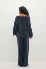 PENELOPE BRUSHED CASHMERE BOATNECK SWEATER
